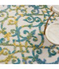 Nourison Aloha Area Rug ALH21-Ivory Blue