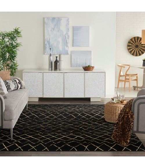 Nourison Grafix Area Rug GRF04-Black