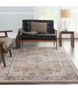 Nourison Quarry - Qua05 Beige Grey Area Rug 6 ft. X 9 ft. Rectangle