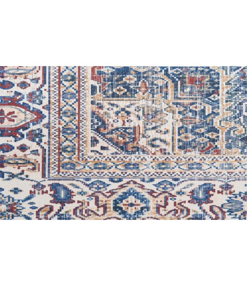 Nourison Vintage Home Red Blue VNH01 5 ft. X 7 ft. Rectangle Rug