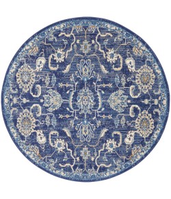 Nourison Grafix - Grf24 Navy Area Rug 5 ft. 3 Round