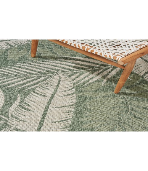 Nourison Garden Oasis Green Ivory GOA02 6 ft. X 9 ft. Rectangle Rug