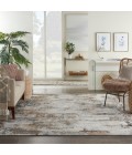 Nourison Tangra Grey/Multi TNR03 8 ft. X 10 ft. Rect. Rug