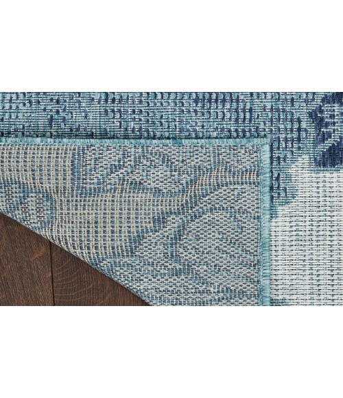 Nourison Garden Oasis Blue GOA04 8 ft. X 10 ft. Rectangle Rug