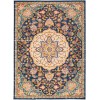 Nourison Passion - Psn22 Navy Multicolor Area Rug 5 ft. 3 in. X 7 ft. 3 in. Rectangle