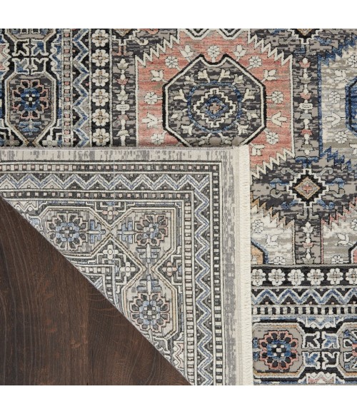 Nourison STARRY NIGHTS Area Rug Nourison Starry Nights Area Rug STN09-Grey/Navy