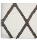 Nourison FEATHER SOFT Area Rug Nourison Feather Soft Area Rug FEA01-Ivory Charcoal