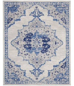Nourison Whimsicle - Whs14 Ivory Blue Area Rug 8 ft. 4 X 11 ft. 6 Rectangle