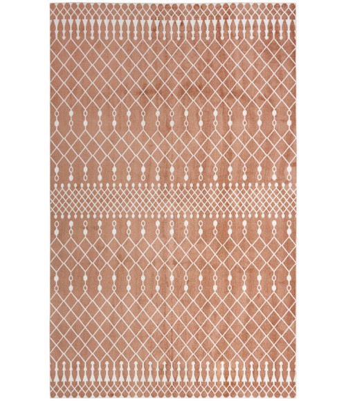 Nourison Astra Machine Washable Copper ASW10 6 ft. 7 in. X 9 ft. Rectangle Rug