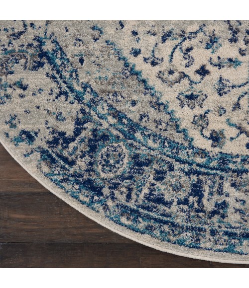 Nourison Tranquil Area Rug TRA06 Ivory/Light Blue