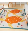Nourison Aloha Area Rug ALH27 Teal Multi