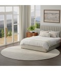 Nourison Serenity Home Ivory SRH06 8 ft. X Round Rug
