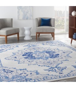 Nourison Whimsicle - Whs14 Ivory Blue Area Rug 8 ft. 4 X 11 ft. 6 Rectangle