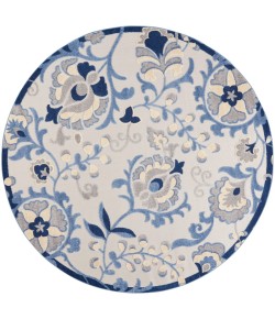 Nourison Aloha - Alh17 Blue Grey Area Rug 7 ft. 10 X Round