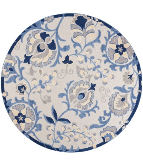 Nourison Aloha Area Rug ALH17-Blue/Grey