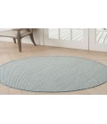 Nourison Courtyard Ivory Aqua COU01 5 ft. Round Rug