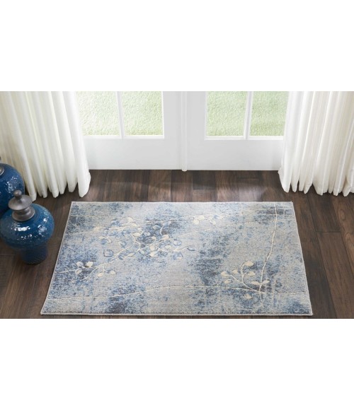 Nourison SOMERSET Area Rug Nourison Somerset Area Rug ST74-Silver/Blue