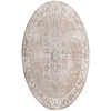 Nourison Astra Machine Washable Beige ASW12 7 ft. 10 in. Round Rug