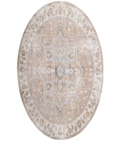 Nourison Home Astra Machine Washable ASW12 Beige 7 ft. 10 in. Round Area Rug