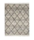 Nourison Scandinavian Shag Silver Grey SCN01 7 ft. 10 in. X 10 ft. 6 in. Rect. Rug