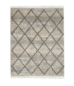 Nourison Scandinavian Shag Silver Grey SCN01 7 ft. 10 in. X 10 ft. 6 in. Rect. Rug
