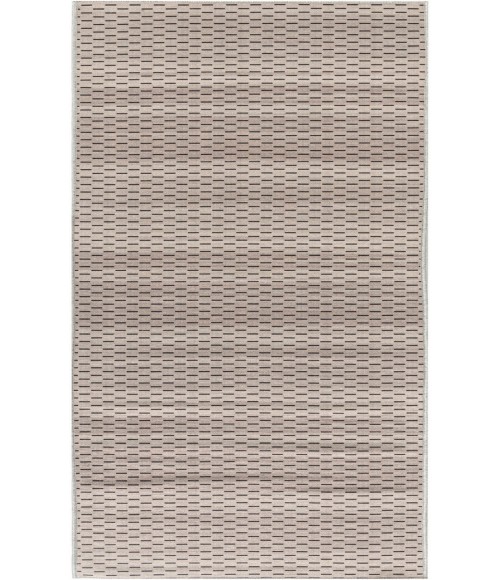 Nourison Nourison Washables Cream Black NWB12 2 ft. 2 in. X 8 ft. Rectangle Rug