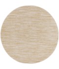 Nourison Home Nourison Essentials Ivory Gold NRE01 6 ft. Round Rug