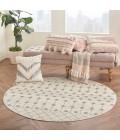 Nourison Grafix Round Area Rug GRF37-Ivory/Grey
