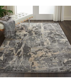 Nourison Fusion - Fss10 Grey Area Rug 5 ft. 3 X 7 ft. 3 Rectangle