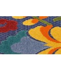 Nourison Aloha Navy Multicolor ALH17 2 ft. X 6 ft. Rectangle Rug