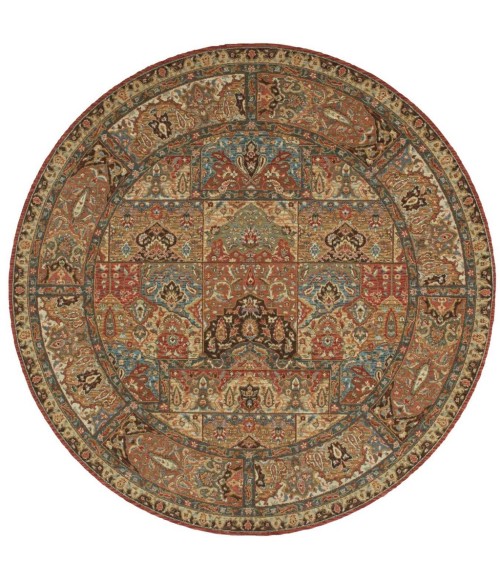 Nourison Living Treasures Round Area Rug LI02-Multicolor