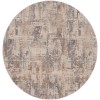 Nourison Rustic Textures - Rus06 Beige Grey Area Rug 7 ft. 10 in. Round