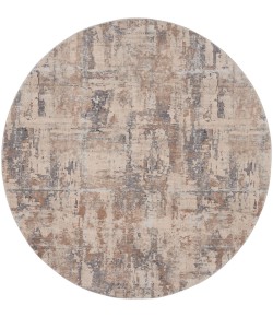 Nourison Rustic Textures - Rus06 Beige Grey Area Rug 7 ft. 10 in. Round