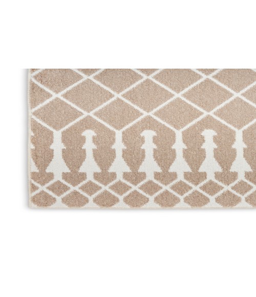 Nourison Astra Machine Washable Taupe ASW10 7 ft. 10 in. X 10 ft. Rectangle Rug
