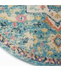 Nourison Passion Round Area Rug PSN25-Ivory/Light Blue