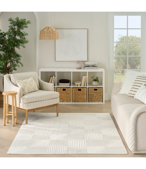 Nourison Natural Texture Ivory NTX02 5 ft. X 7 ft. Rect. Rug