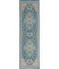 Nourison Tranquil Runner Area Rug TRA07-Ivory/Turquoise