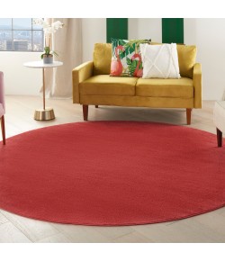 Nourison Essentials - Nre01 Brick Red Area Rug 8 ft. X Round