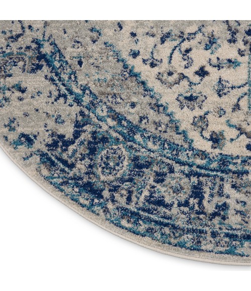 Nourison Tranquil Area Rug TRA06 Ivory/Light Blue