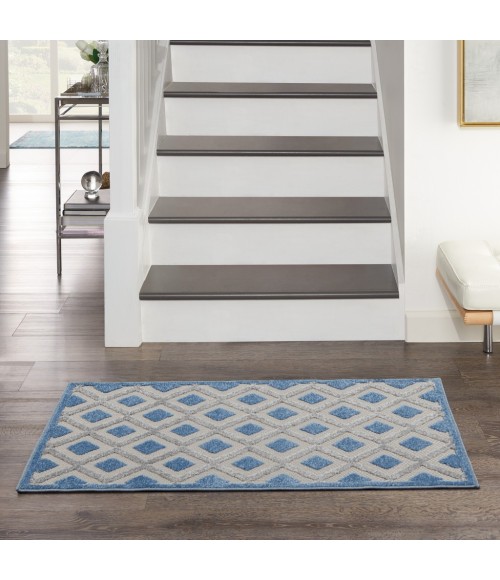 Nourison Aloha Area Rug ALH26-Blue/Grey