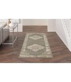 Nourison Grafix Olive GRF14 2 ft. 3 in. X 7 ft. 6 in. Rectangle Rug