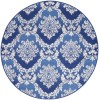 Nourison Whimsicle - Whs01 Blue Area Rug 5 ft. X Round