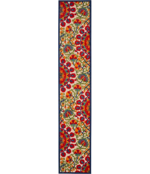Nourison Aloha Runner Area Rug ALH20-Red/Multi