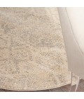 Nourison Tranquil Area Rug TRA13 Beige/Grey 5'3" Round