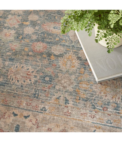 Nourison Luxurious Ivory Blue LRS03 10 ft. X 13 ft. Rect. Rug