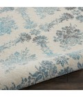 Nourison Tranquil Area Rug TRA09-Ivory/Turquoise