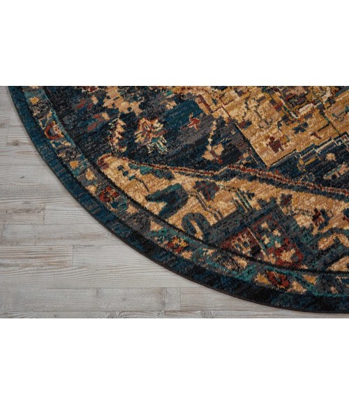 Nourison 2020 Round Area Rug NR206-Midnight