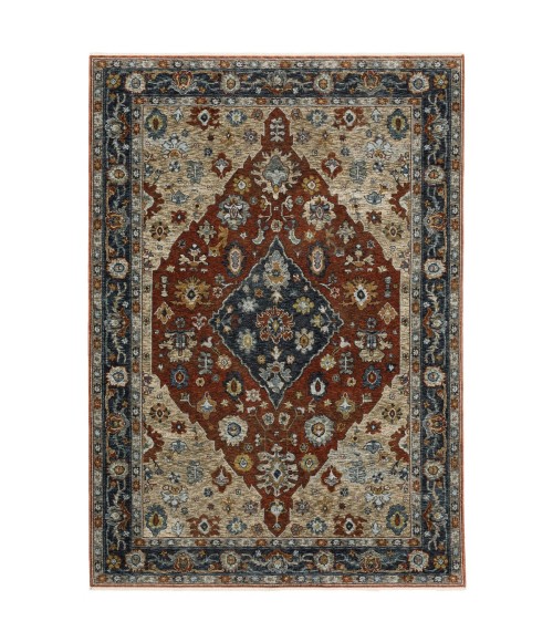 Aberdeen Area Rug Oriental Weavers Area Rug Aberdeen 1143H Red 3' 3" X 5'