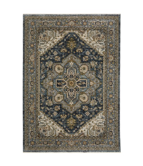 Oriental Weavers Area Rug Aberdeen 1144Q Blue 9'10" X 12'10"