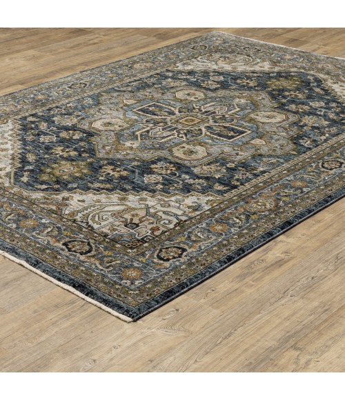 Oriental Weavers Area Rug Aberdeen 1144Q Blue 6' 7" X  9' 6"